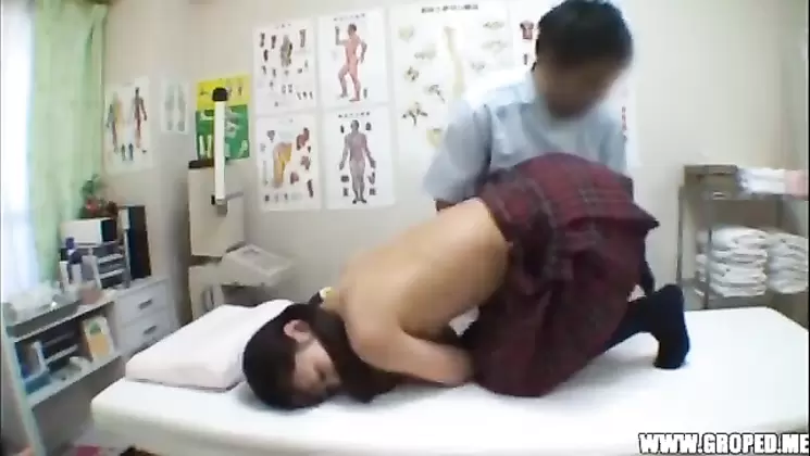 Virgin on reception at the masseur