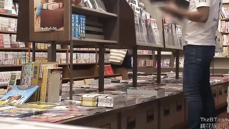 Glasses Schoolgirl Sumata Molest in the Bookstore