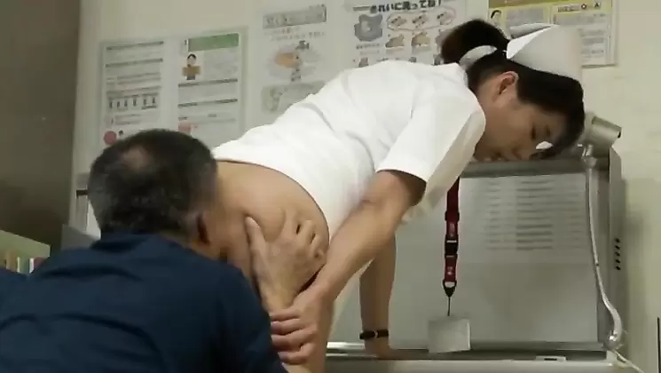 Japanese Nurse getting fucked by her patient