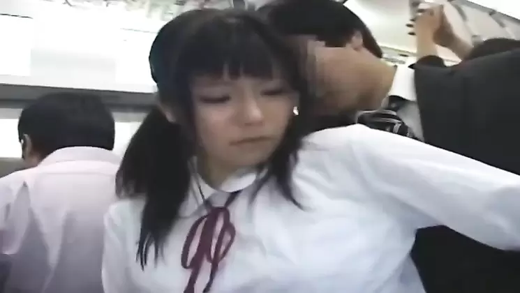 Schoolgirl groped by Stranger in a crowded Train