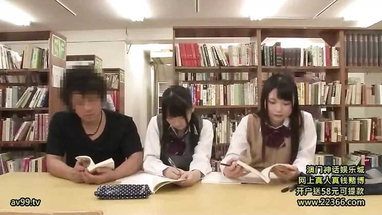 Rub Your Erect Dick Against a Naive Girl Studying in the Library and Molest Her Until Her Pussy Gets Soaking Wet!