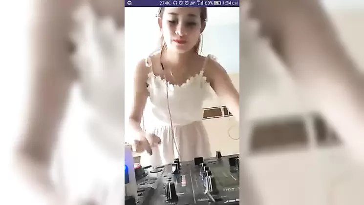 Asian girl cheating her husband on live sex