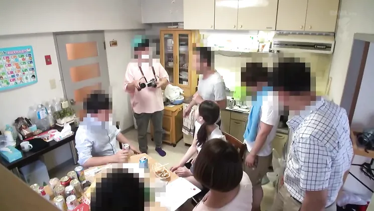 Watch this Japanese amateur's big tits and deep throat in a hot drinking video!