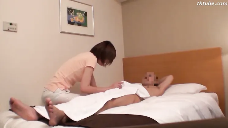 Kay Masturbate His Cock Under Blanket