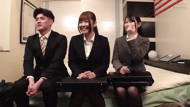 Watch Japanese amateur get creampied after steamy threesome at the end of overtime train ride