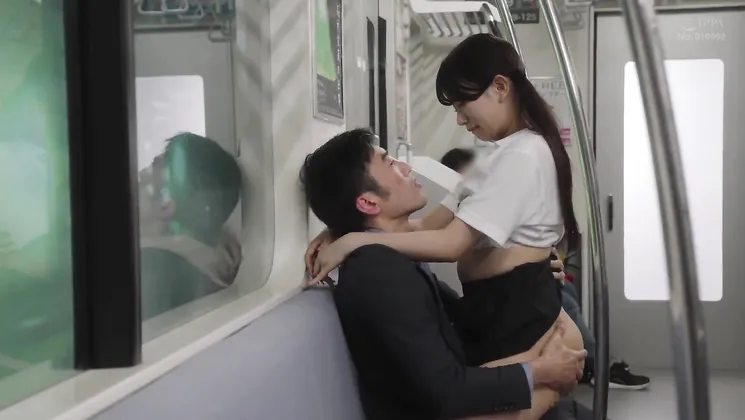 MOON-049 Train Kissing A Beautiful Girl In An Empty Train With Just The Two Of Us, Karin Kitaoka