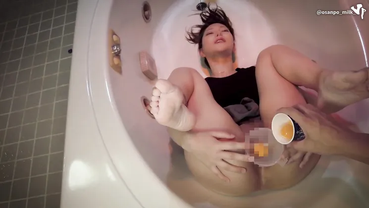 Watch this Japanese babe get her pussy pounded hard and deep with raw eggs and creampies