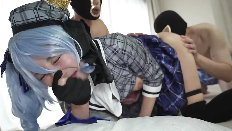 Cosplay Support Creampie Bukkake With Shaved G-cup Without A Condom!
