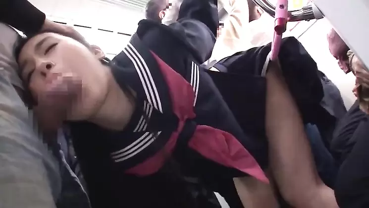 Schoolgirls Who Resisted Get Their Panties Tied to the Handrail and Can’t Escape the Molester